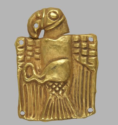 Goldplakette in Form eines Adlers, 5. Jahrhundert v. Chr. von Scythian