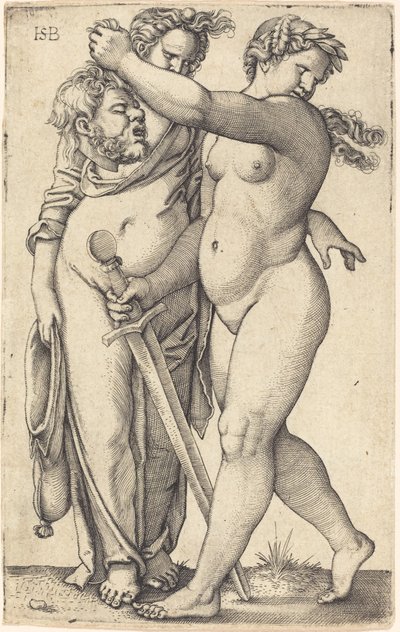 Judith nach links gehend und ihre Dienerin von Sebald Beham