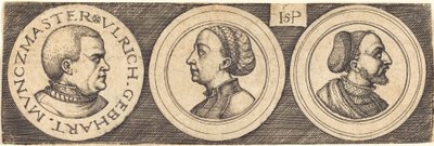 Drei Medaillen mit Porträts von Sebald Beham