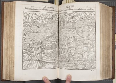 Cosmographia, Fols 442-443 von Sebastian Munster