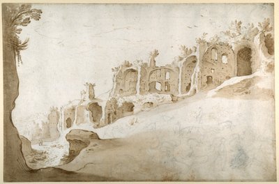 Ruinen auf dem Palatin: die Domus Augustanus und der Palast von Septimius Severus von Sebastian Vrancx