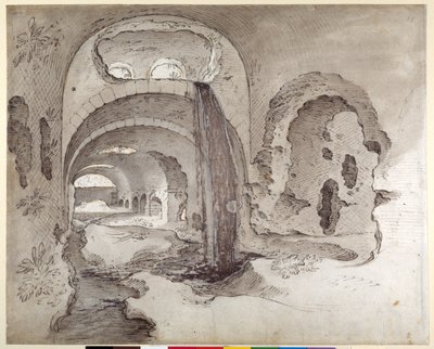 Tivoli, Kryptoportikus unter dem Tempel des Hercules Victor von Sebastian Vrancx