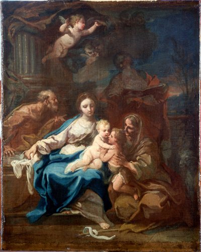 Heilige Familie mit St. Anna, dem Täufer und Zacharias von Sebastiano Conca
