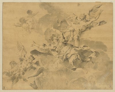 Eine Königin, die von rächenden Engeln in die Hölle geschickt wird von Sebastiano Galeotti