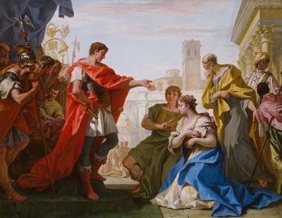 Die Enthaltsamkeit des Scipio, ca. 1706 von Sebastiano Ricci