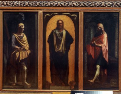 Christus mit zwei Heiligen von Sebastiano del (c.1485 1547) Piombo