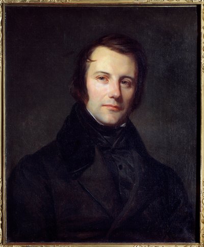 Porträt von Edgar Quinet (1803-1875) Abgeordneter im Jahr 1848 von Sebastien Melchior Cornu