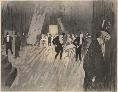 Hinter den Kulissen des Balletts, ca. 1900 von Sem