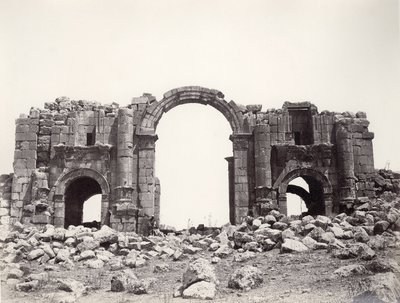 Hadriansbogen am Eingang zu Jerash von Sergeant Henry Phillips