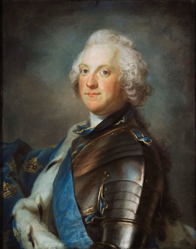 Porträt von Adolph Friedrich, 1710-1771, König von Schweden, zwischen 1751-1786 von Sergei Ivanovich Gribkov
