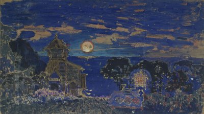 Bühnenbild für die Oper Kaschtschei der Unsterbliche von N. Rimski-Korsakow, 1902 von Sergei Vasilievich Malyutin