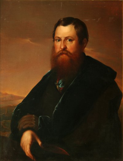 Porträt des Kaufmanns Pyotr Semyonovich Sapozhnikov von Sergey Konstantinovich Zaryanko