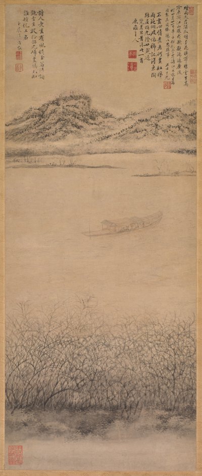 Die Überquerung des Jangtse-Flusses, ca. 1700-1720 von Shang Rui