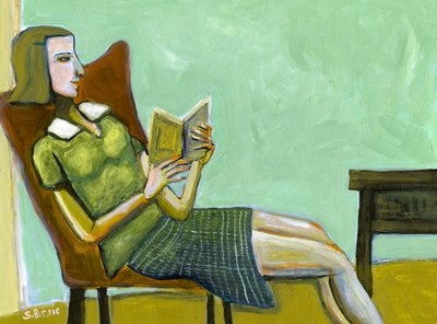 Ruhige Lesende Frau von Sharyn Bursic