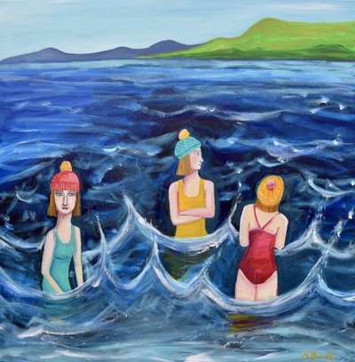 Frauen Wildes Schwimmen von Sharyn Bursic