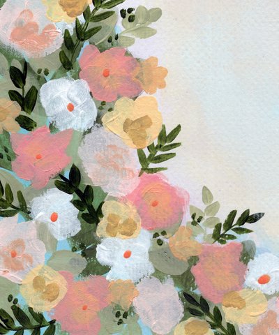 Weiche Pastellblumen von Shelley Hampe