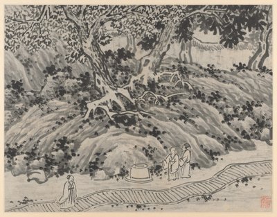 Zwölf Ansichten des Tigerhügels, Suzhou: Die Quelle des Narren von Shen Zhou