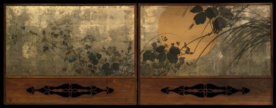 Herbstgräser im Mondlicht von Shibata Zeshin