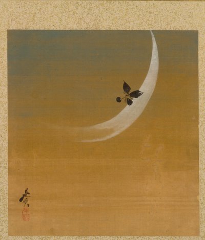 Halbmond aus dem Album der Gemälde des ehrwürdigen Zeshin von Shibata Zeshin
