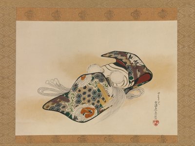 Maske für das Noh-Stück Okina von Shibata Zeshin
