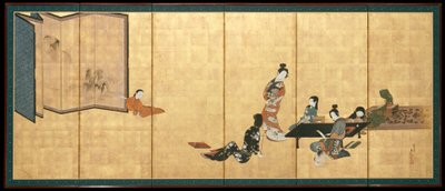 Parodie der vier Errungenschaften von Shibata Zeshin