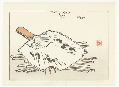 Fächer und Anzündhölzer von Shibata Zeshin