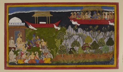 Rāma und Sītā erreichen Bharadvājas Einsiedelei, beenden ihr vierzehnjähriges Exil von S?hibdin S?hibdin