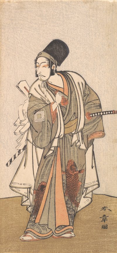 Stehende Figur eines Schauspielers der Ichikawa-Familie, wahrscheinlich Danjuro IV von Shunsho