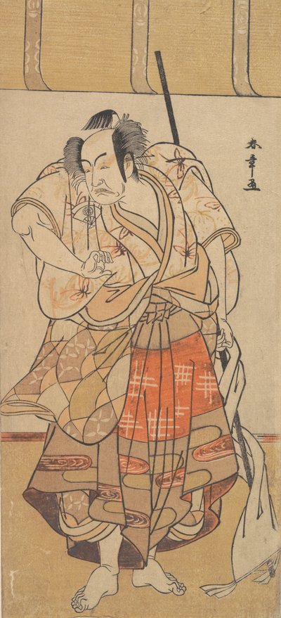 Der erste Onoe Kikugoro als wütender Mann, ca. 1772 von Shunsho