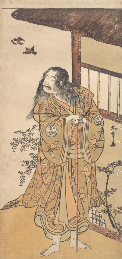 Der neunte Ichimura Uzaemon in der Rolle des Shunkan, ca. 1778 von Shunsho