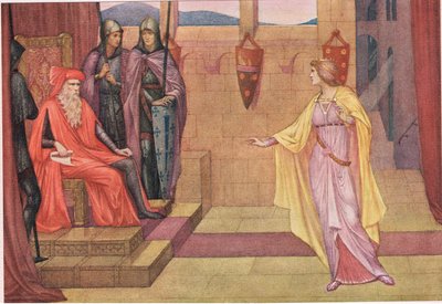 Irmingard und ihr Vater. Mein Vater sprach: "dies oder das Kloster und der Schleier". von Sidney Meteyard