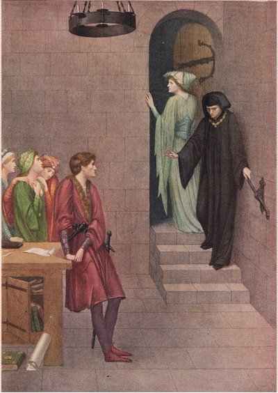 Prinz Heinrich, Elsie und Luzifer. "Ich habe nichts mehr zu sagen, lass uns hineingehen". von Sidney Meteyard