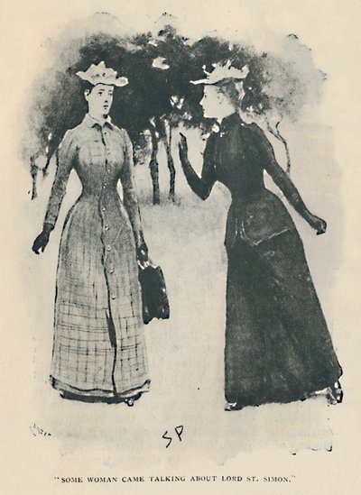 Eine Frau sprach über Lord St. Simon von Sidney Paget