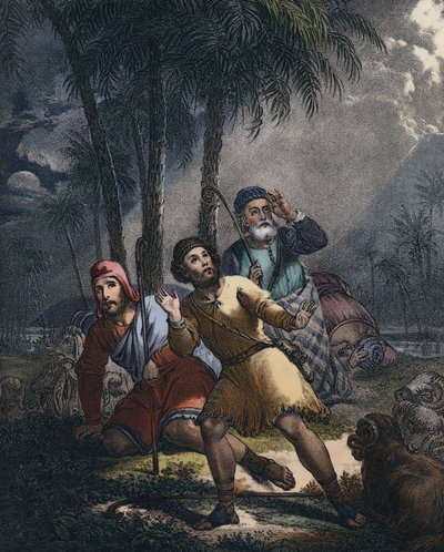 Christus wird den jüdischen Hirten verkündet von Siegfried Detler Bendixen