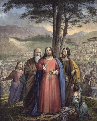Christus speist die Menge von Siegfried Detler Bendixen