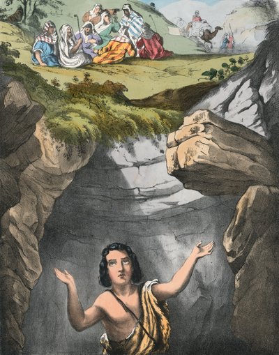 Joseph wird von seinen Brüdern in die Grube geworfen von Siegfried Detler Bendixen