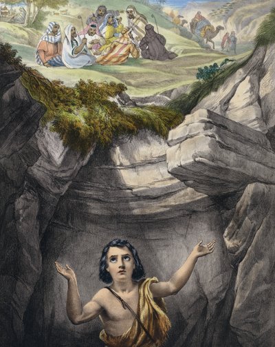 Joseph wird von seinen Brüdern in die Grube geworfen von Siegfried Detler Bendixen