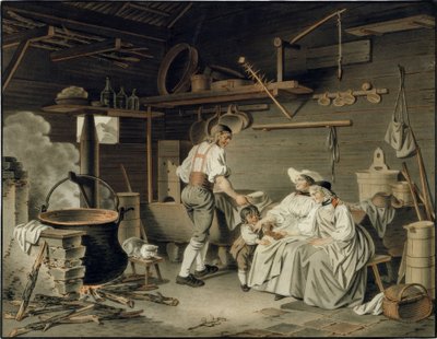 Der Besuch in der Sennhütte von Sigmund Freudenberger
