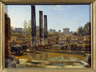 Der Tempel des Serapis in Pozzuoli. Gemälde von Sylvester Feodosiyevich Shchedrin (Sylvestre Shchedrin) (1791-1830) von Silvestr Fedosievich Shchedrin