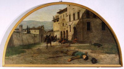 Lunette des Krieges von Silvestro Lega