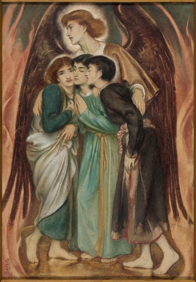 Schadrach, Meschach und Abednego im Feuerofen von Simeon Solomon