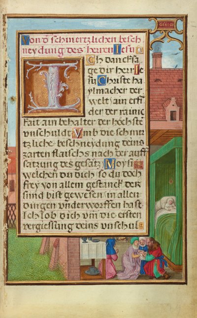 Rand mit der Beschneidung Isaaks von Simon Bening