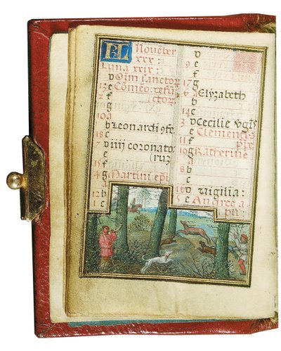 Folio aus einem Miniatur-Stundenbuch, Gebrauch von Rom, Brügge von Simon Bening
