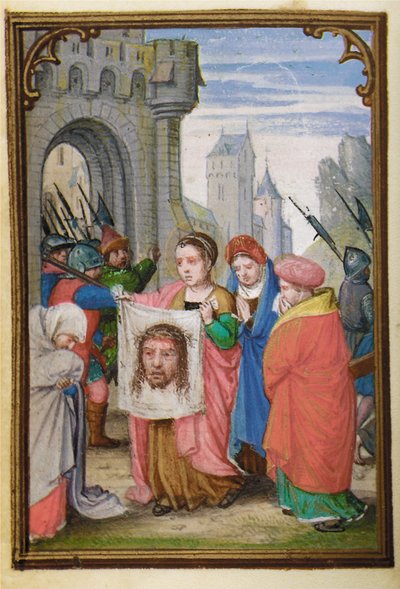 Blatt aus einem Miniatur-Stundenbuch, Gebrauch von Rom, Brügge, 1530-35 von Simon Bening