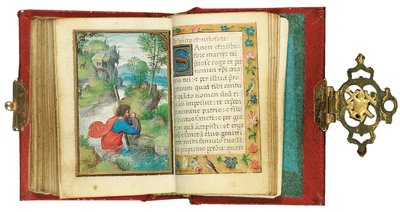Folio aus einem Miniatur-Stundenbuch, Gebrauch von Rom, Brügge, 1530-35 von Simon Bening