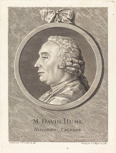 M. David Hume von Simon Charles Miger after Charles Nicolas Cochin II
