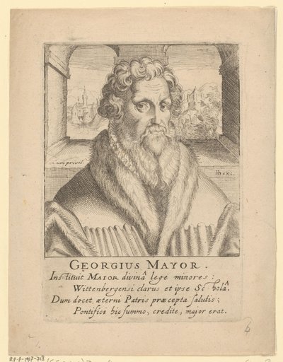 Porträt von Georg Major von Simon Frisius