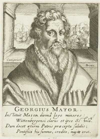 Porträt von Georgius Mayr von Simon Frisius