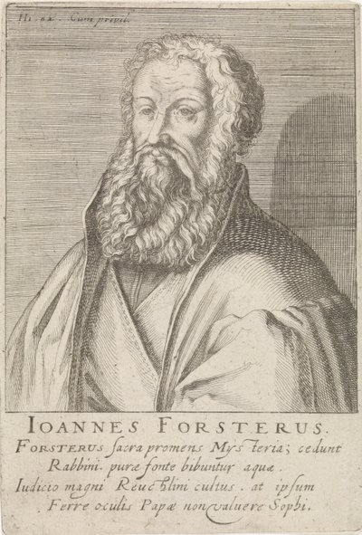 Porträt von Johann Forster von Simon Frisius