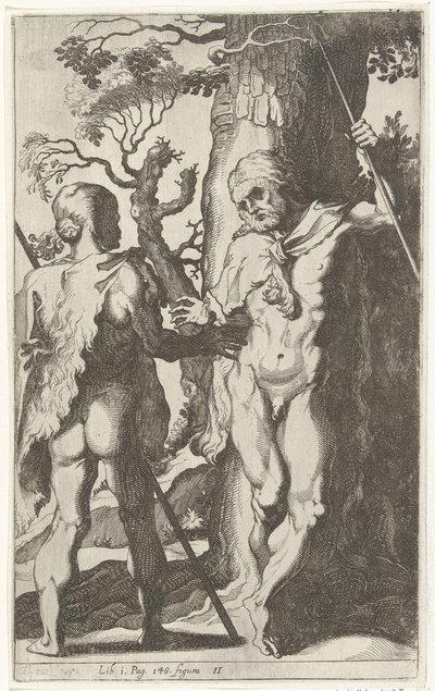 Zwei germanische Männer von Simon Frisius